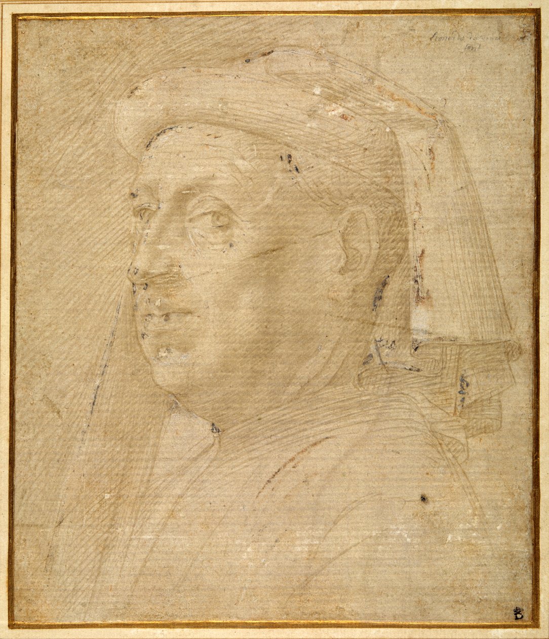 Büste eines Mannes mit Chaperon von Lorenzo di Credi