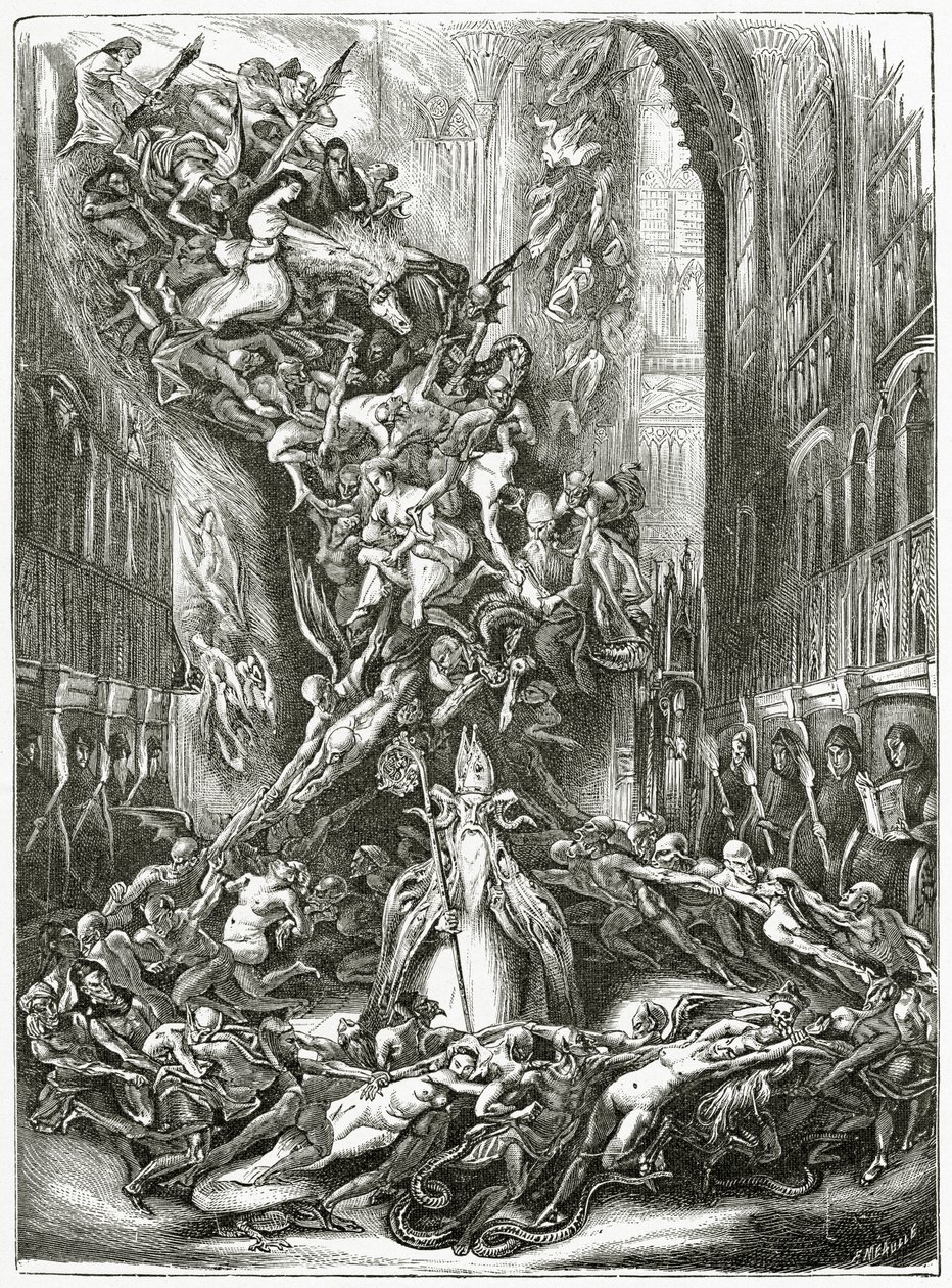 La Ronde du Sabbat, 19. Jahrhundert von Louis Boulanger