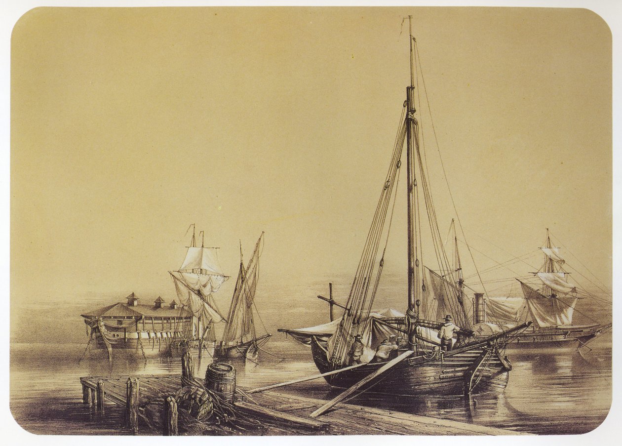 Tartane in Toulon von Louis Le Breton