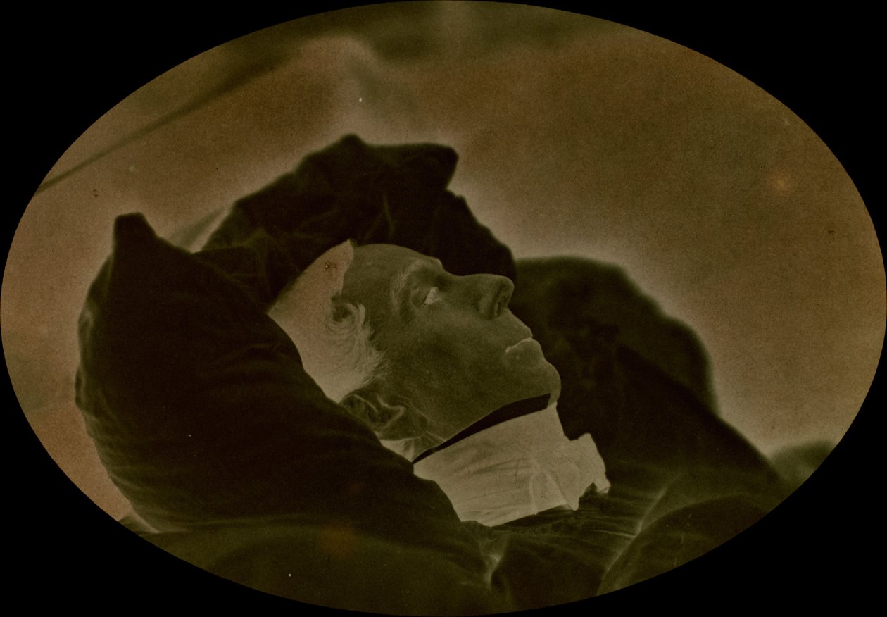 Jacques-Joseph Ebelman auf dem Sterbebett von Louis-Rémy Robert