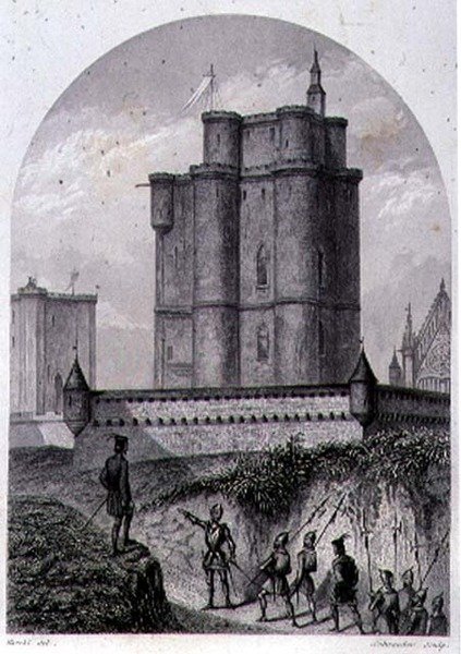 Der Donjon von Vincennes, gestochen von Schroeder von Louis (after) Marckl