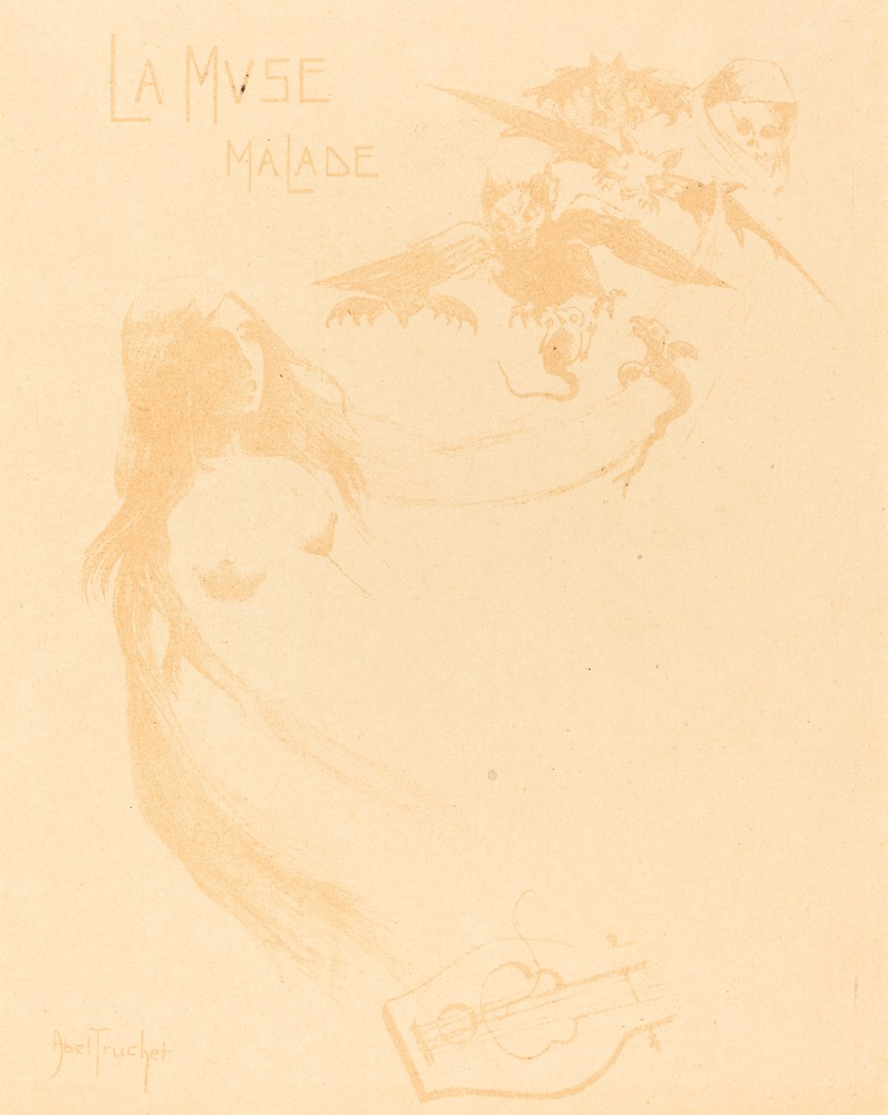 Die kranke Muse, ca. 1900 von Louis Abel Truchet