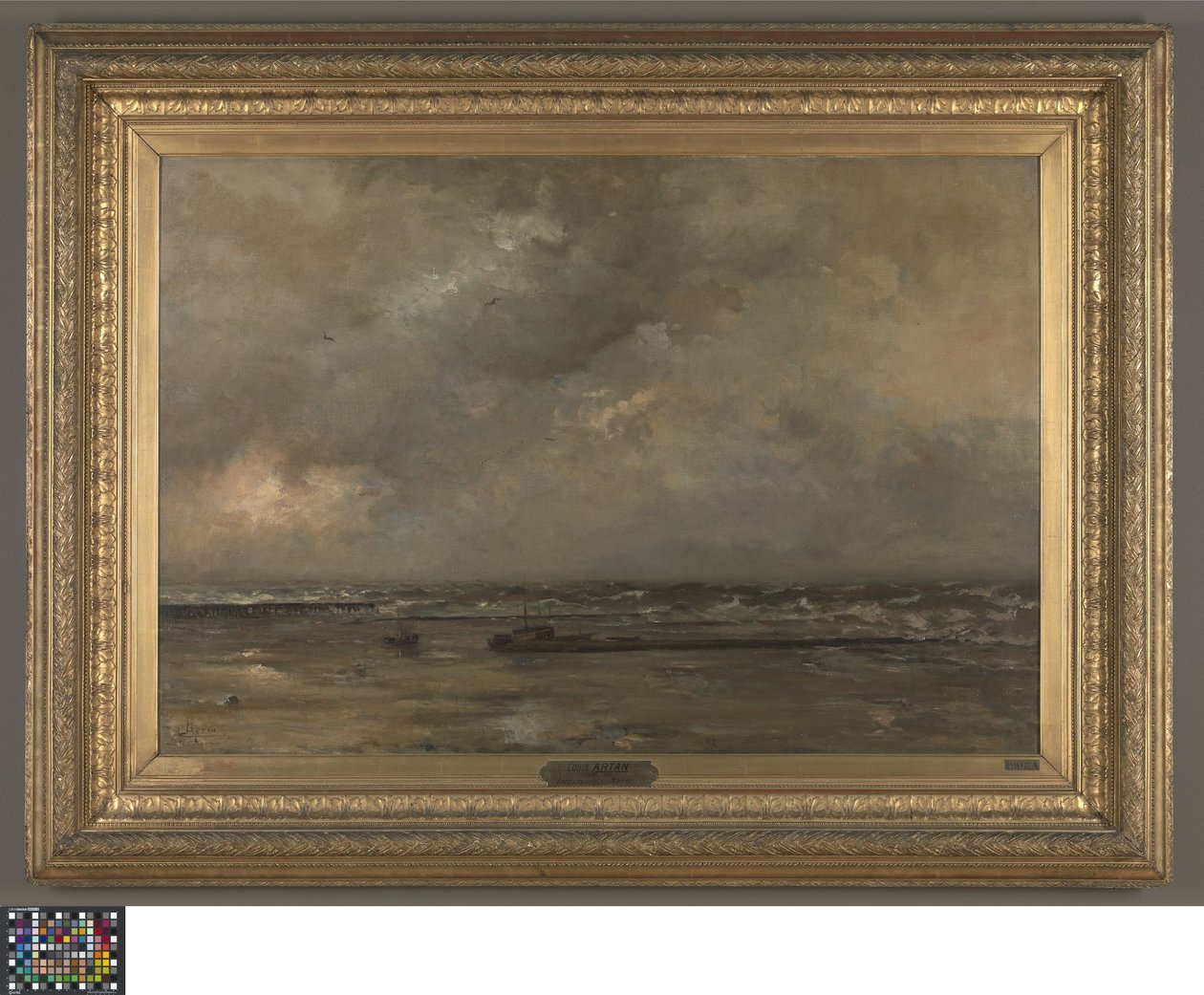 Meereslandschaft bei De Panne von Louis Artan de Saint Martin