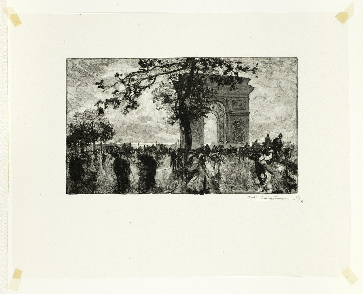 Rückkehr aus dem Wald, Place de l