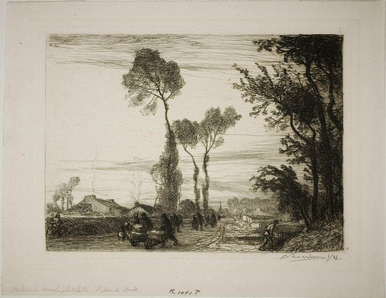Rückkehr vom Markt von Louis Auguste Lepère