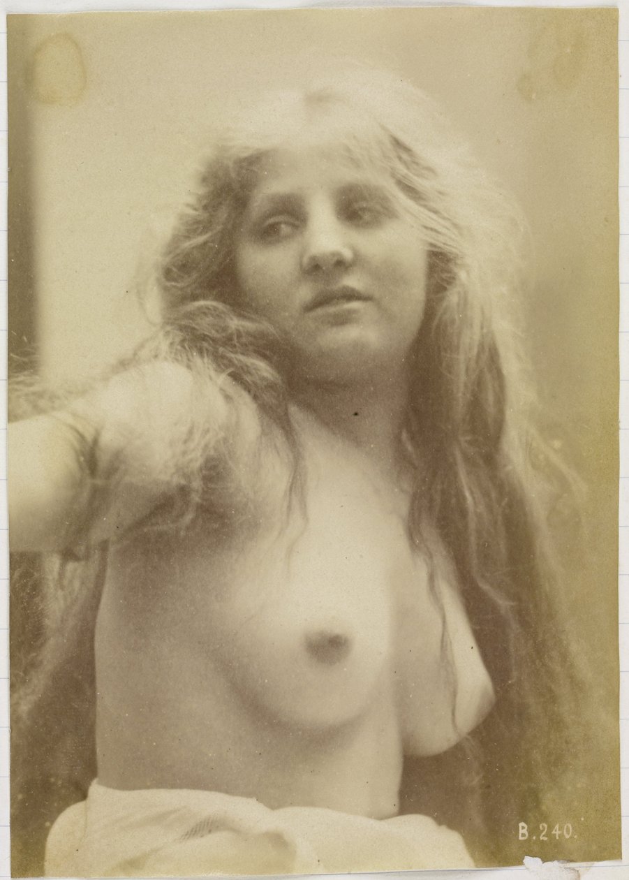 Studie eines weiblichen Aktmodells, Büste von vorne gesehen von Louis Bonnard