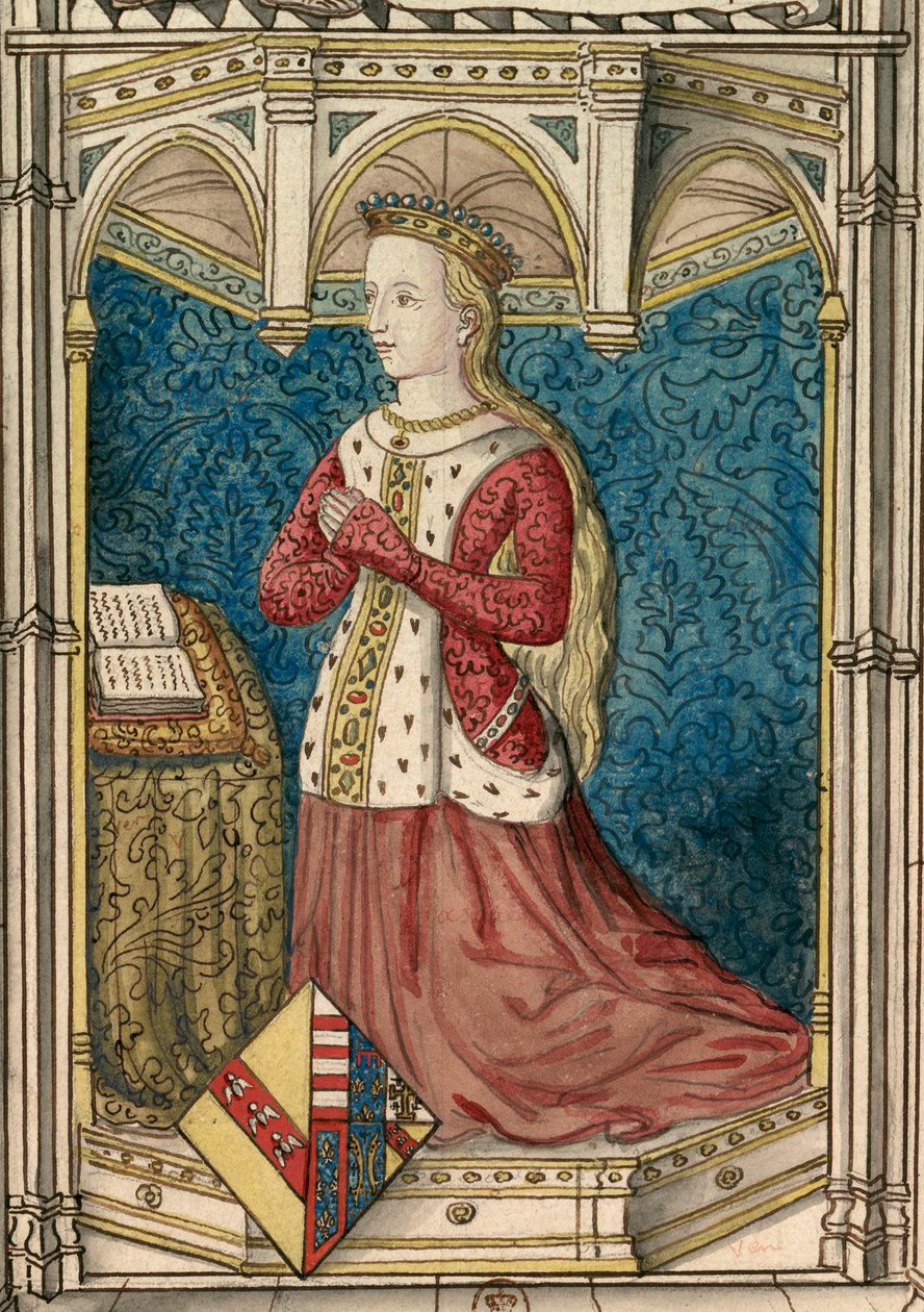 Entwurf des Glasfensters von Yolande d