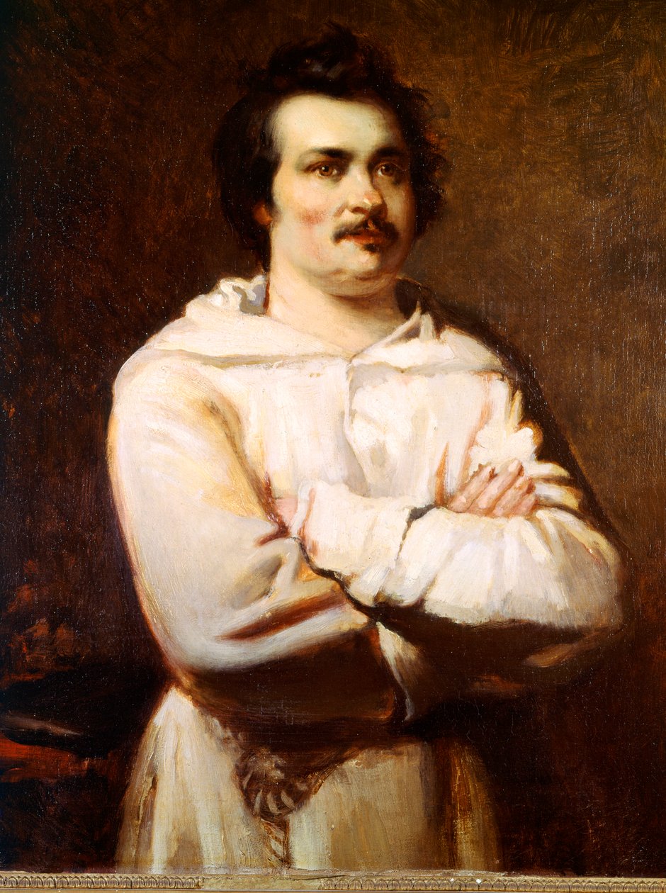 Porträt von Honoré de Balzac (1799-1850) von Louis Boulanger