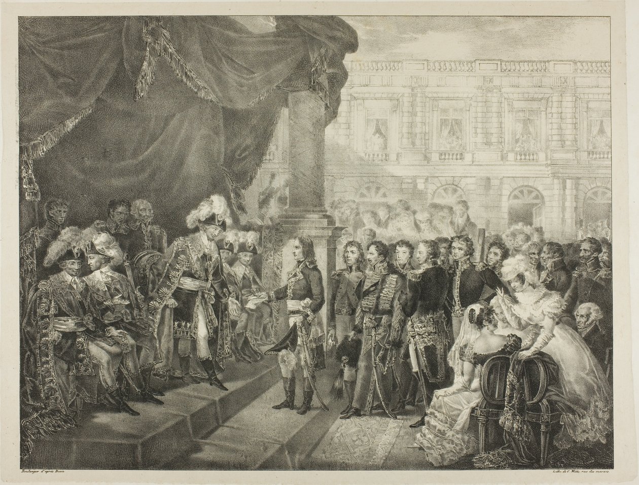 Empfang durch das Direktorium, Platte 29 aus Das politische und militärische Leben Napoleons von Louis Boulanger