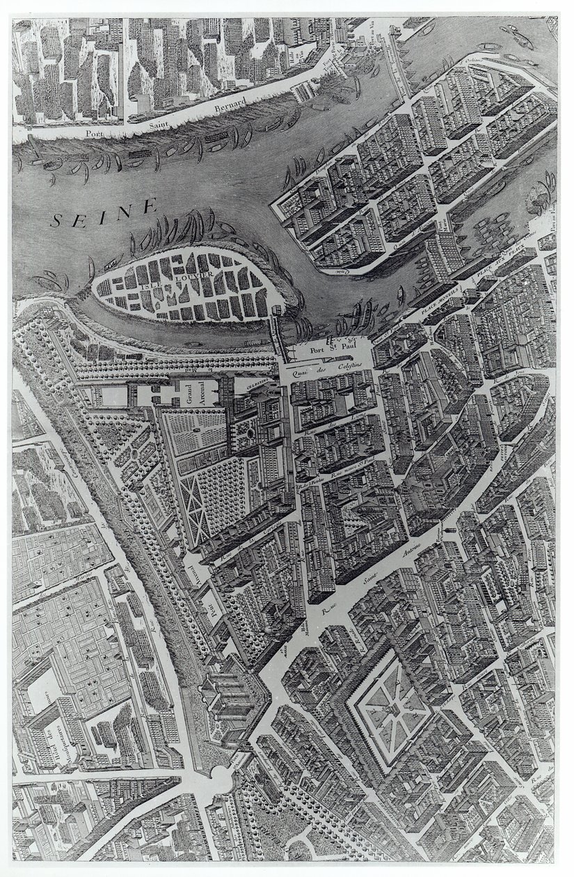 Plan von Paris, bekannt als 