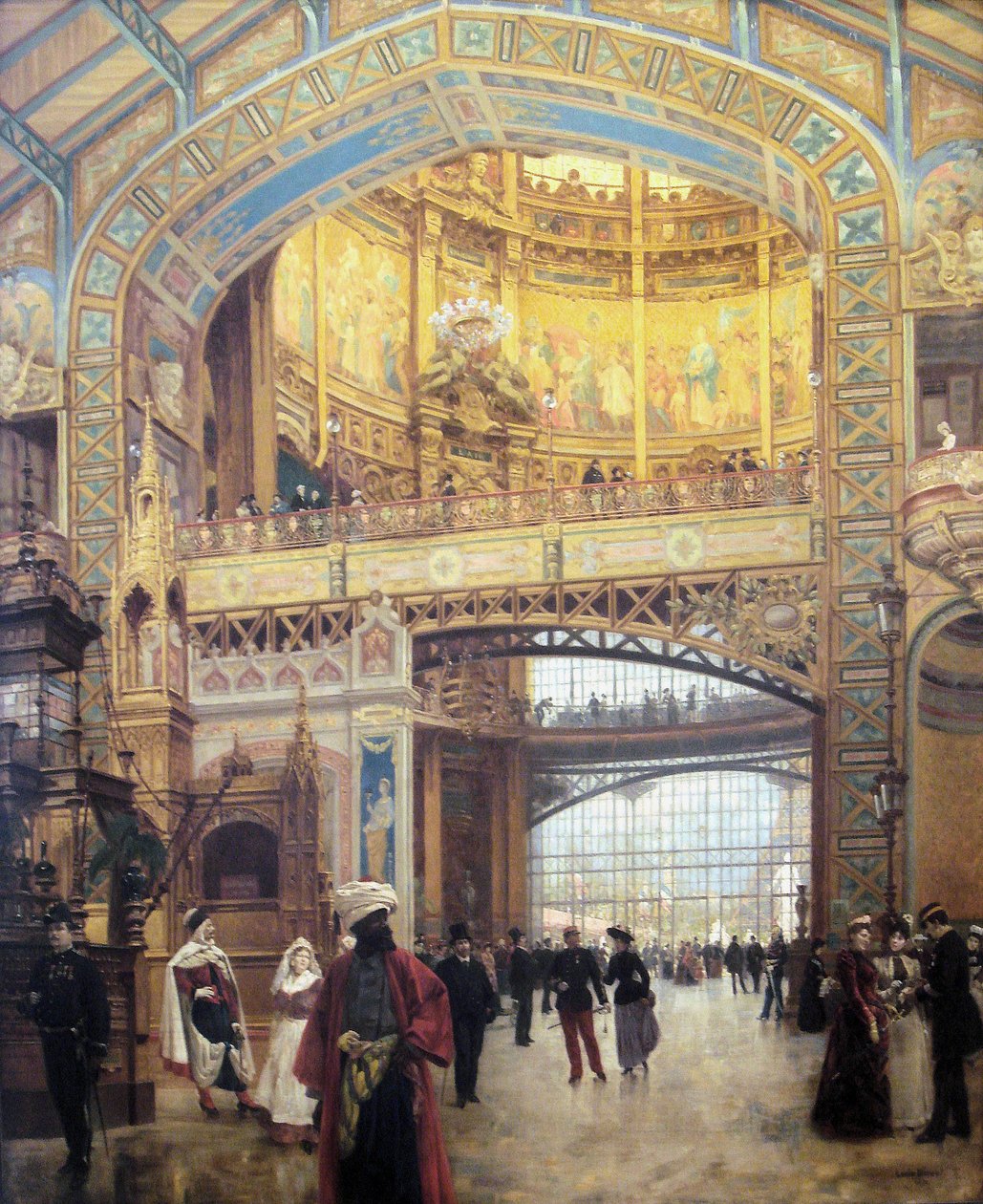 Der zentrale Dom der Galerie des Maschinen bei der Weltausstellung 1889 von Louis Beroud