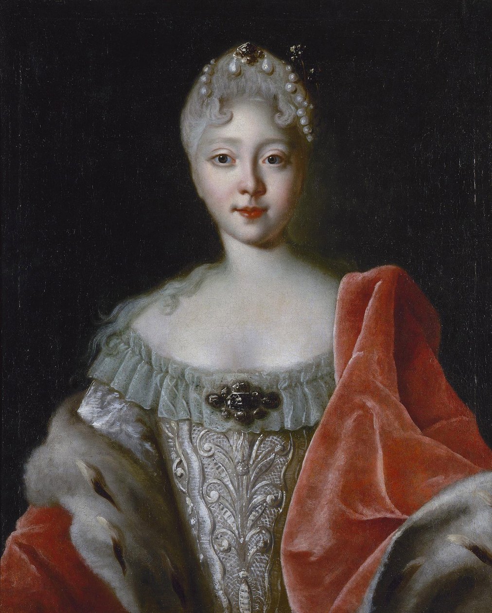 Porträt der Großfürstin Elisabeth Petrowna (1709-1761) von Louis Caravaque
