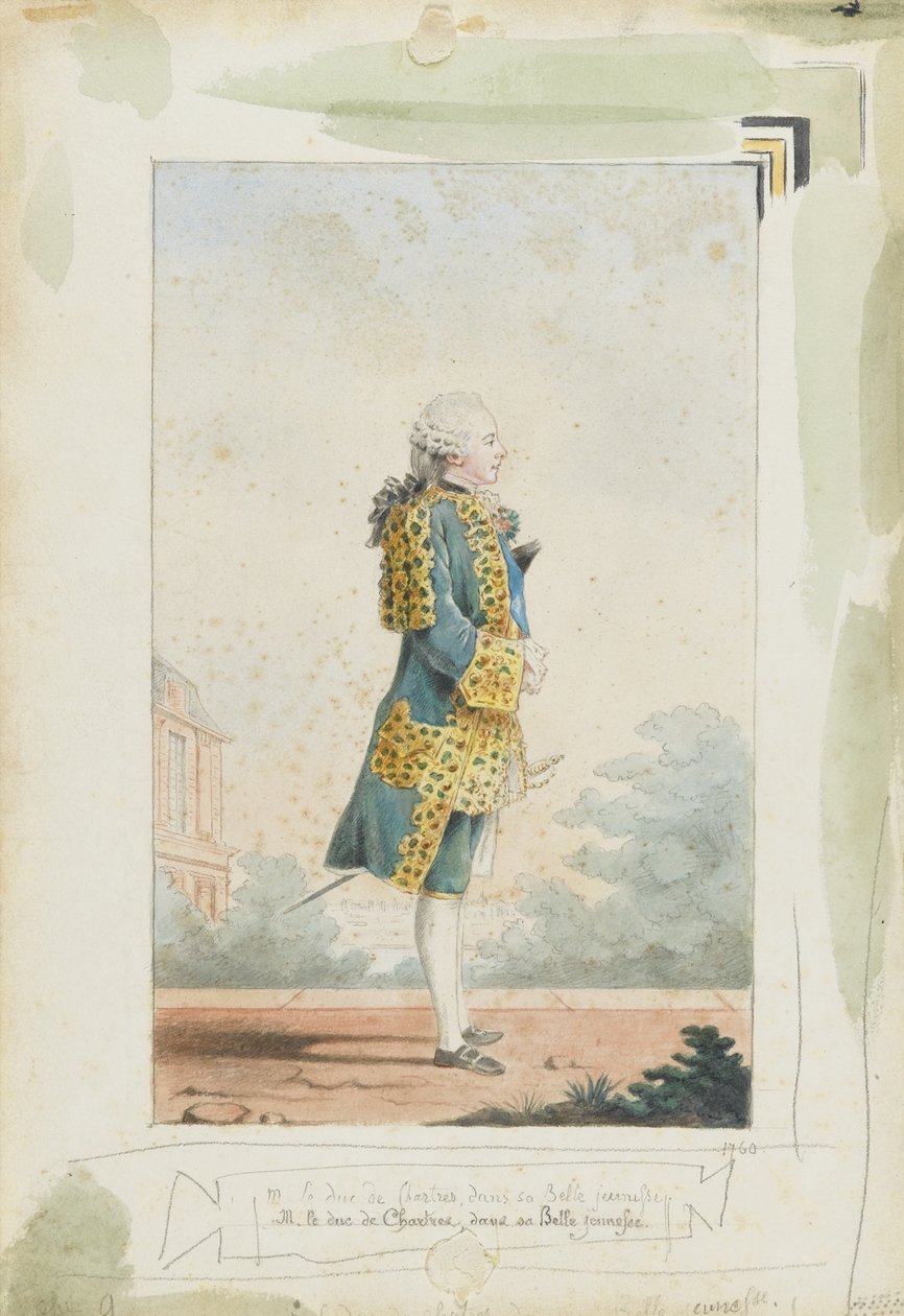 Louis Philippe II, Herzog von Chartres 1747-1793, 1760 von Louis Carrogis dit Carmontelle