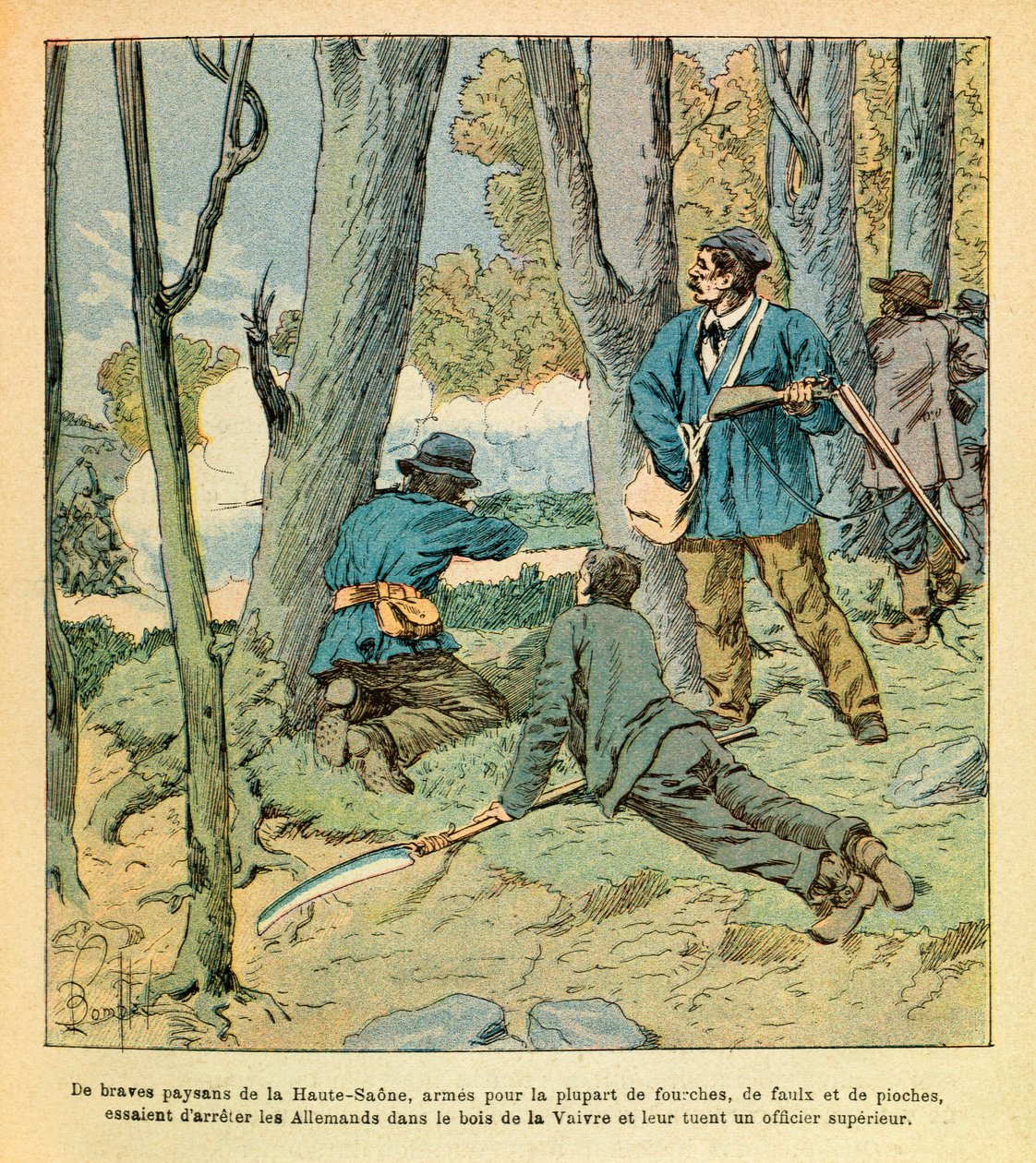 Die Armee des Ostens von Eugene Sergeant, illustriert von Louis Bombled: In Seveuve am 25. Oktober von Louis Charles Bombled
