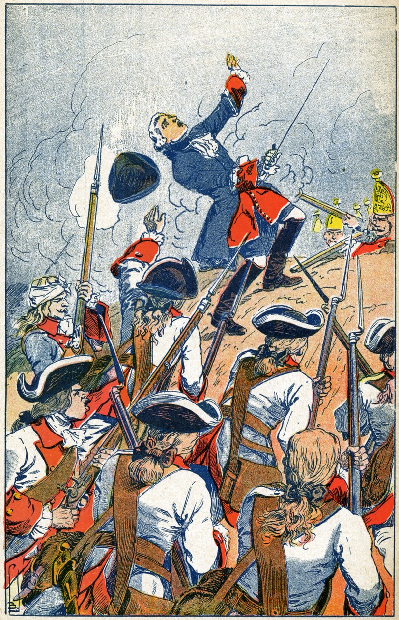 Die französische Armee steht den Russen bei der Belagerung von Danzig gegenüber von Louis Charles Bombled