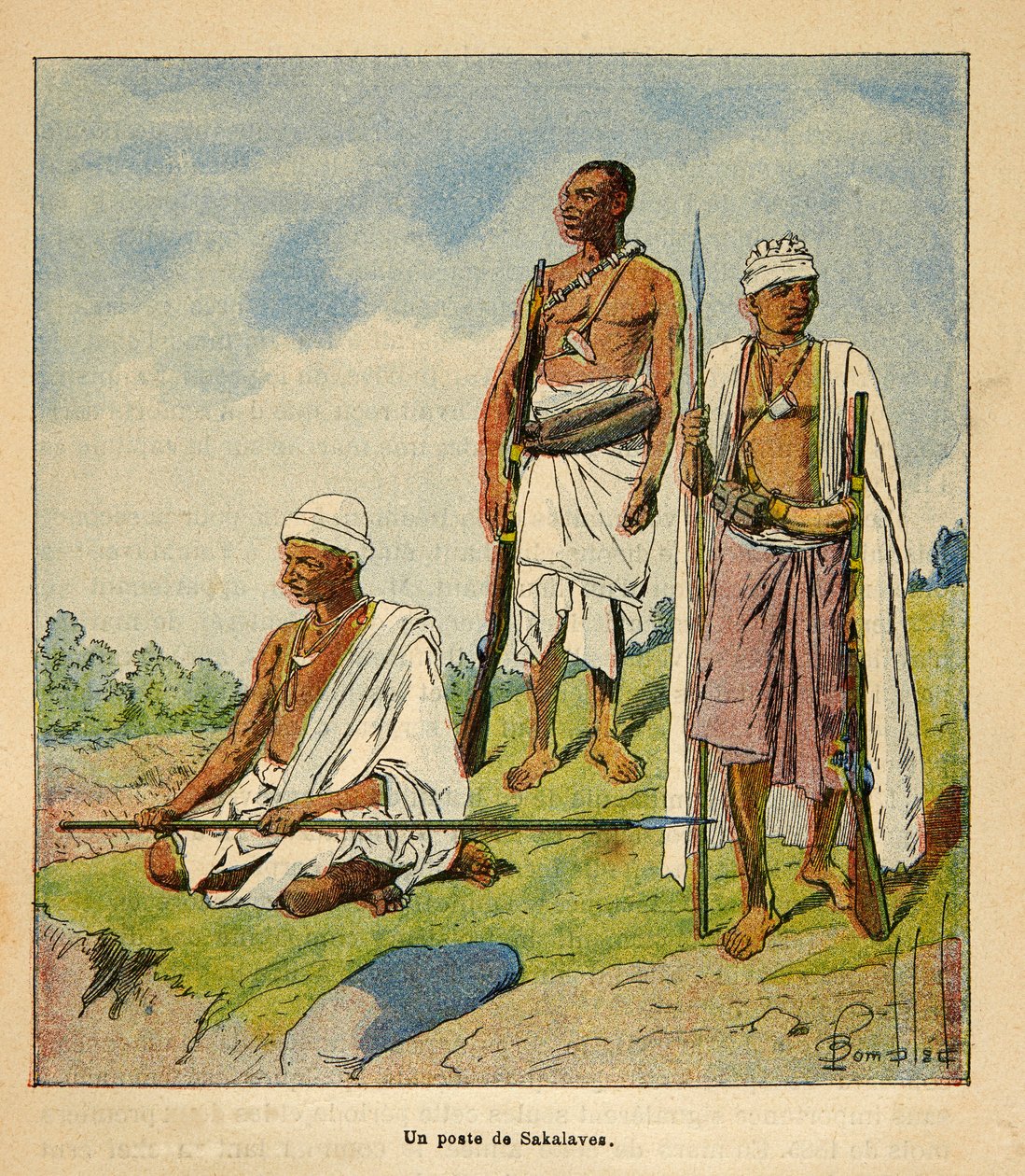 Der Krieg in Madagaskar - Anekdotische Geschichte der französischen Expeditionen von 1885-1895: Kriegerische Sakalavas von Louis Charles Bombled