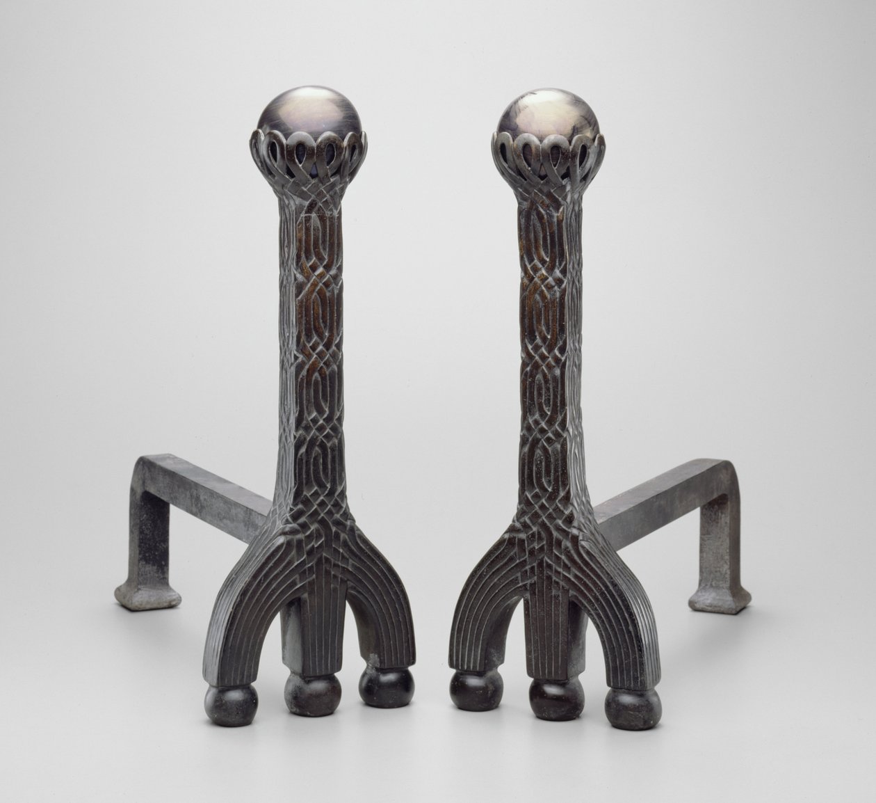 Paar Kaminböcke von Louis Comfort Tiffany