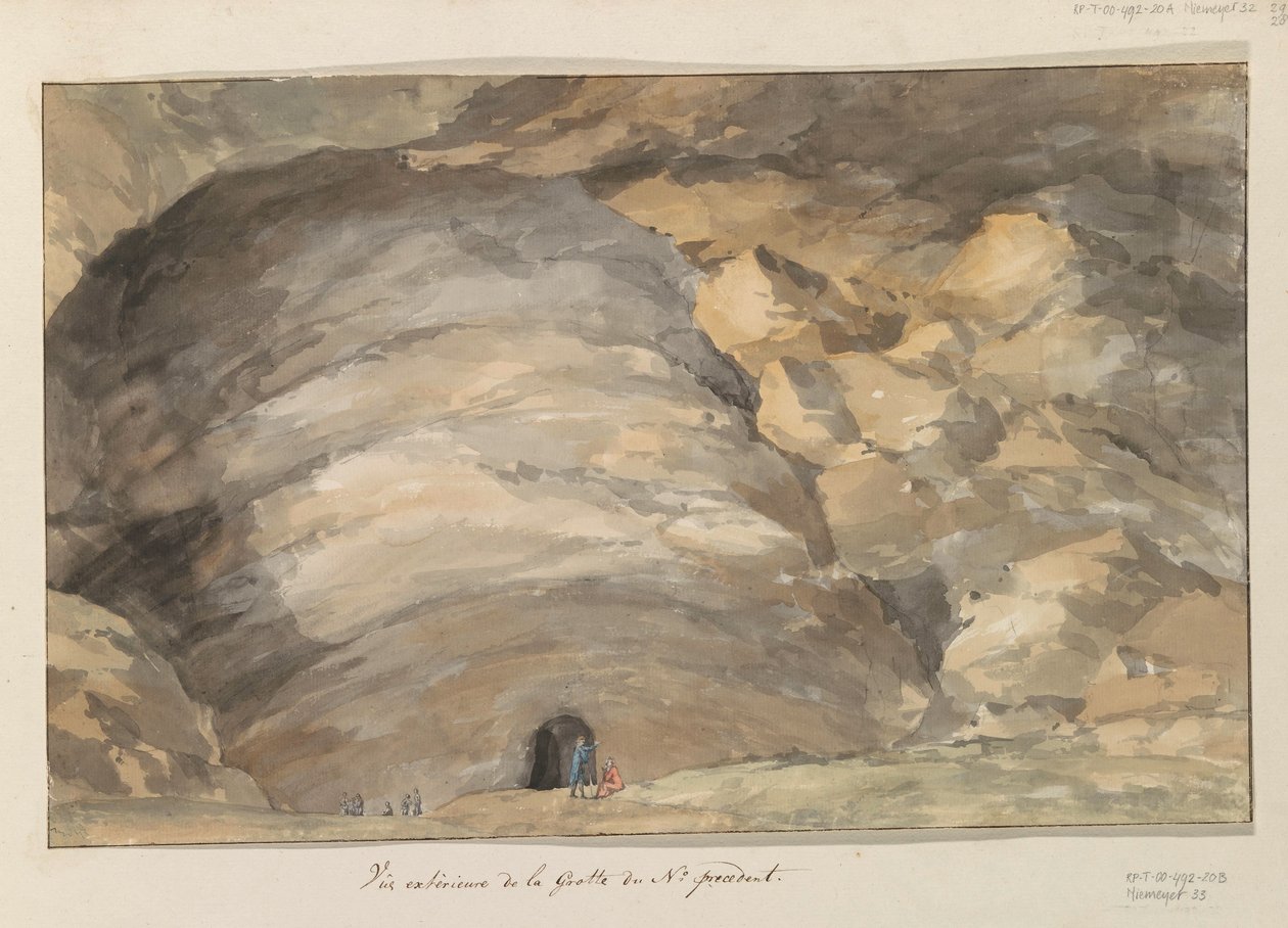 Außenansicht der Grotte Santa Maria Capella von Louis Ducros