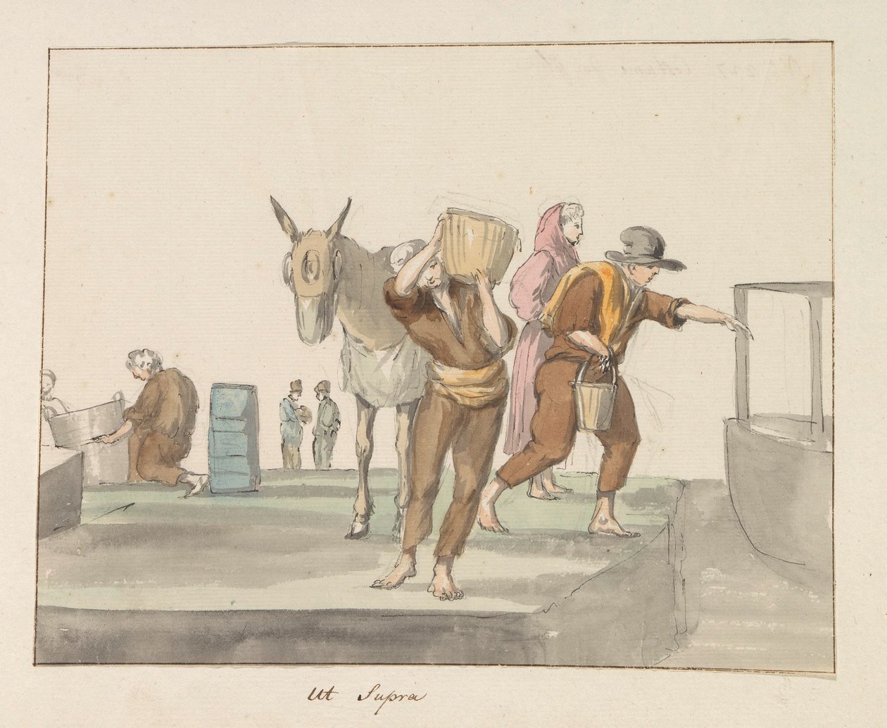 Tracht der Insel Gozo (Titel auf dem Objekt) Reise nach Italien, Sizilien und Malta - 1778 (Serientitel) von Louis Ducros