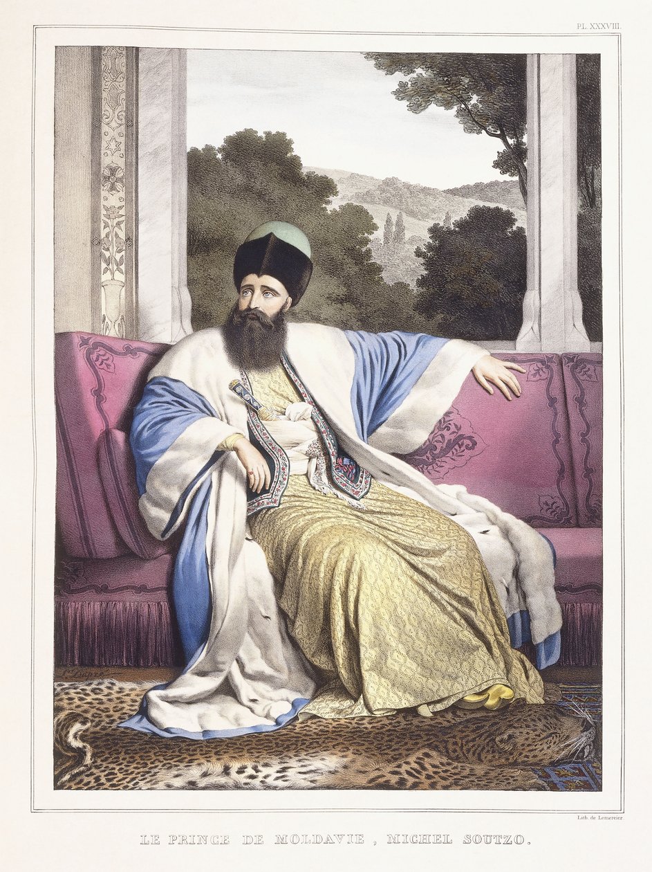 Der Fürst von Moldawien, Michael Soutzo; Le Prince de Moldavie, Michel Soutzo von Louis Dupré