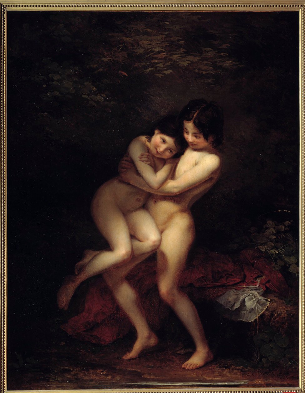Les batheuses (1831) von Louis Edouard Rioult