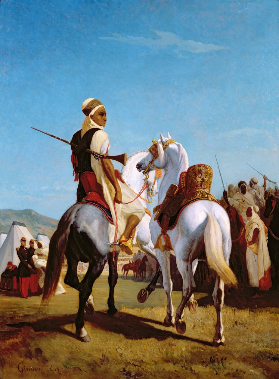 Das Pferd von Gaada oder Das Pferd der Unterwerfung, 1864 von Louis Eugene Ginain