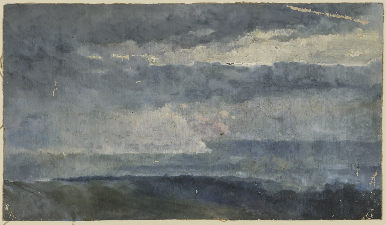 Ölstudie (Wolken) von Louis Eysen