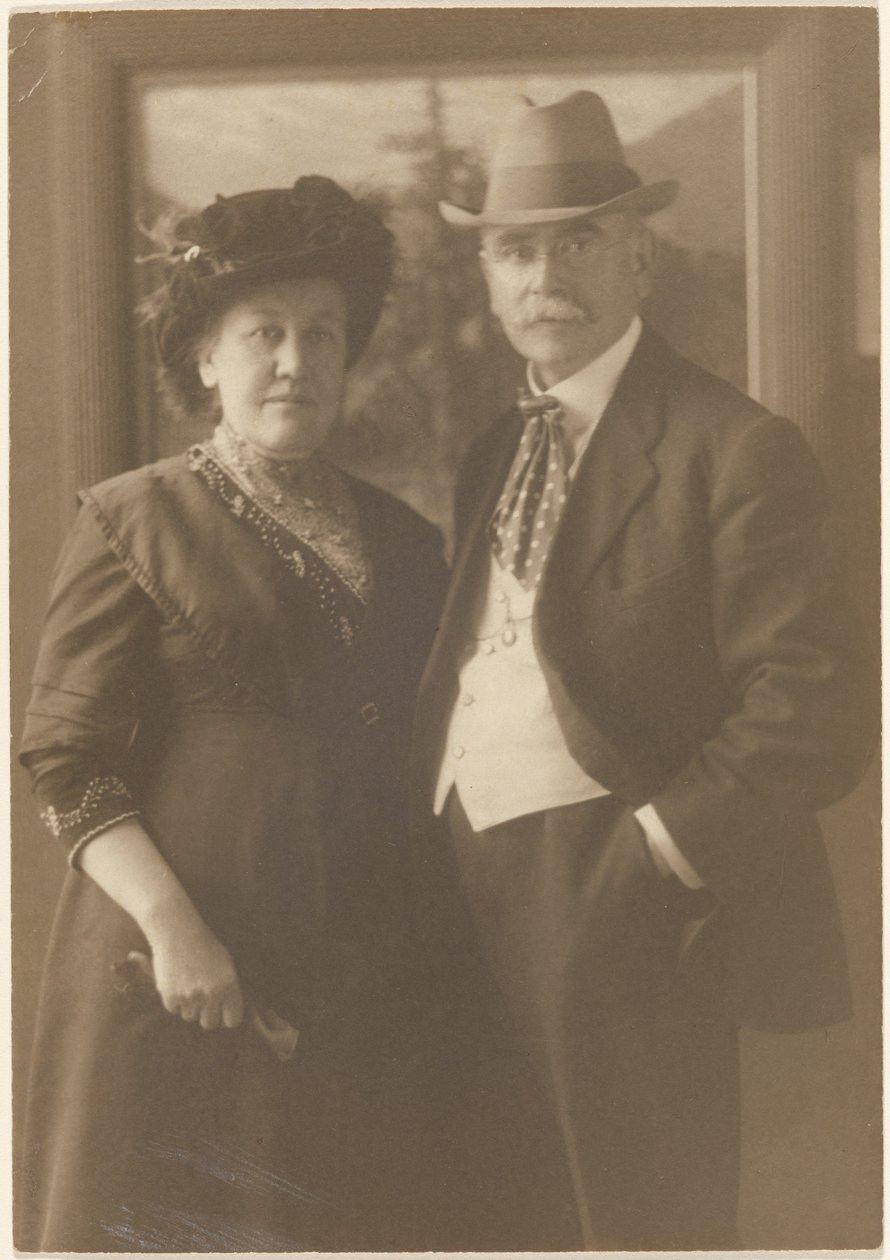 [Porträt von Fleckenstein und seiner Frau] von Louis Fleckenstein