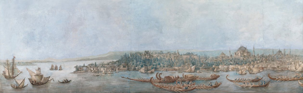Panorama von Sarayburnu, Ende des 18. Jahrhunderts von Louis Francois Cassas