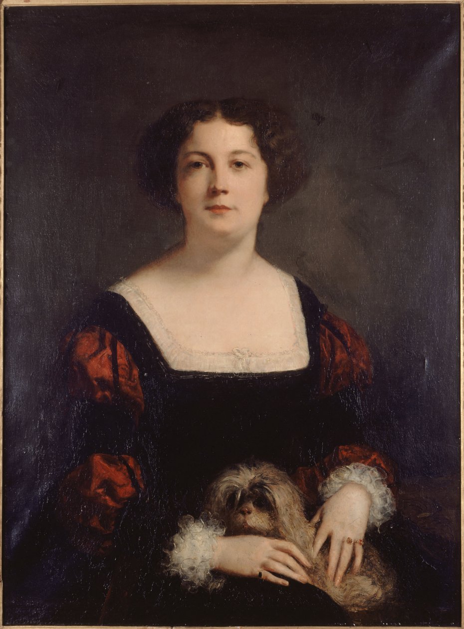 Porträt von Apollonie Sabatier (1822-1889), genannt "La Présidente" von Louis Gustave Ricard