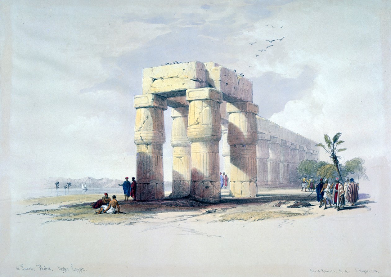 In Luxor, Theben, Oberägypten von Louis Haghe
