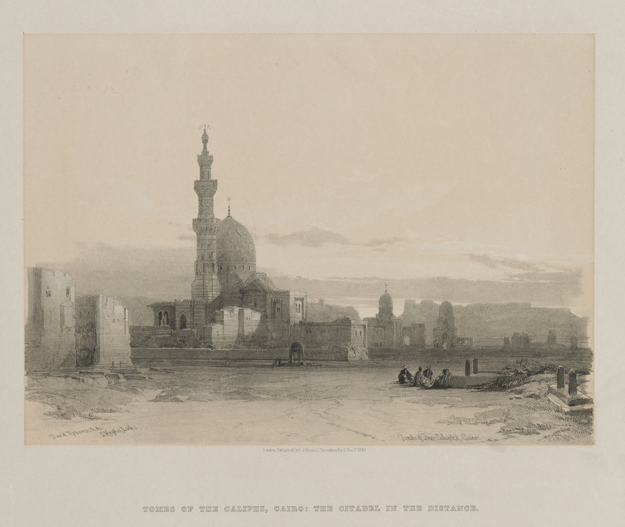 Ägypten und Nubien, Band III: Gräber der Kalifen, Kairo, 1848 von Louis Haghe