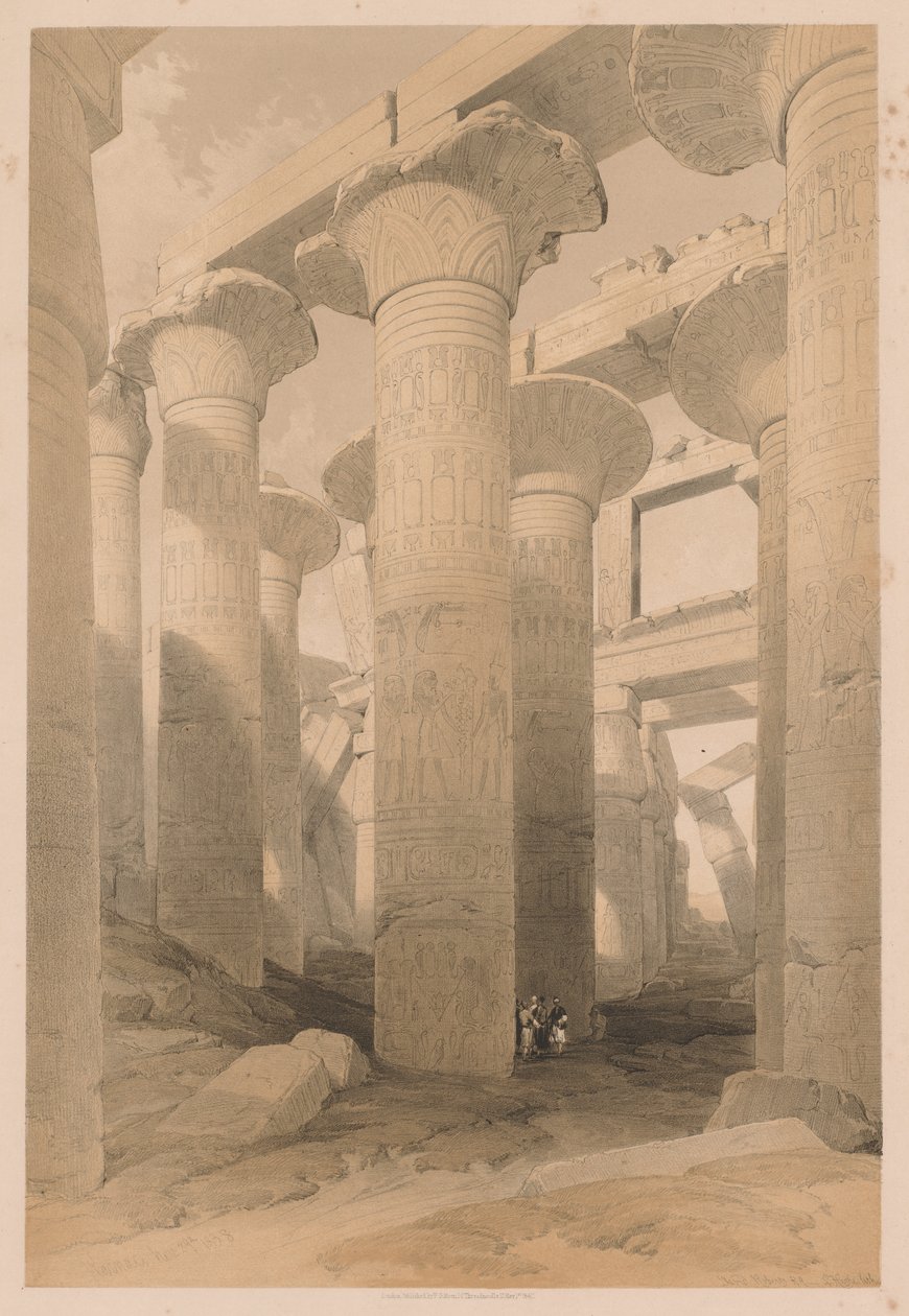 Ägypten und Nubien: Band II - Nr. 14, Karnak von Louis Haghe