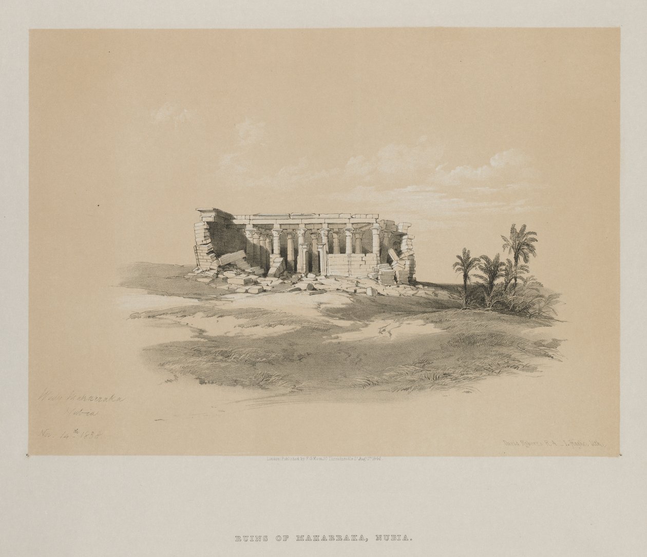 Ägypten und Nubien, Band I: Wady Maharraka, Nubien, 1846 von Louis Haghe
