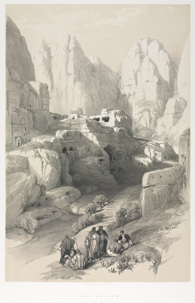 Das Heilige Land, Syrien, Idumäa, Arabien, Ägypten & Nubien: Petra von Louis Haghe