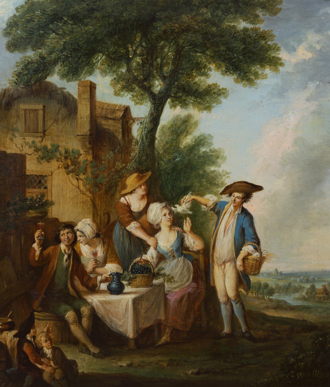 Die hübsche Taube von Louis Joseph (1731 98) Watteau