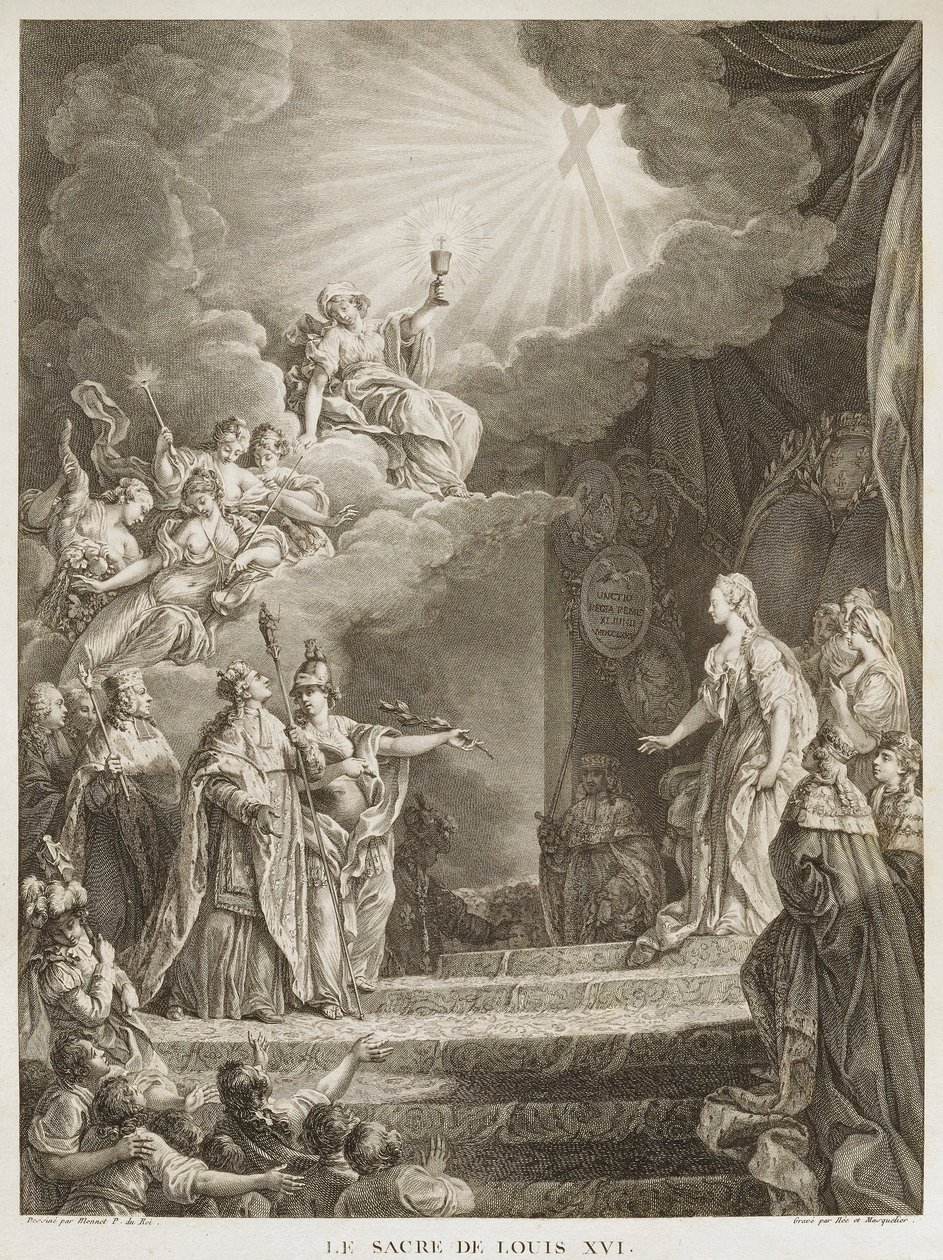 Die Krönung von Ludwig XVI von Louis Joseph I Masquelier