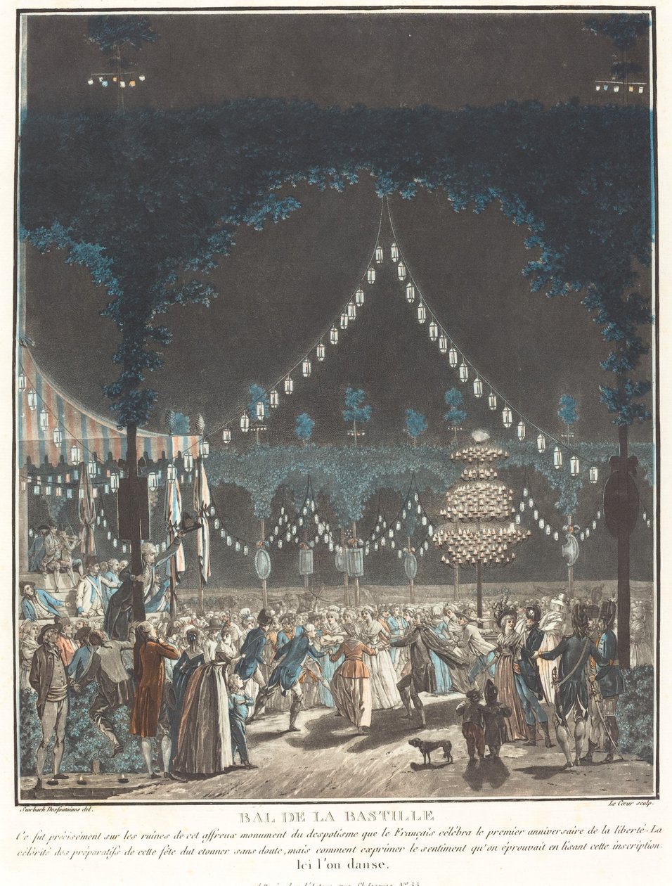 Bal de la Bastille von Louis Le Coeur and Jacques François Joseph Swebach Desfontaines