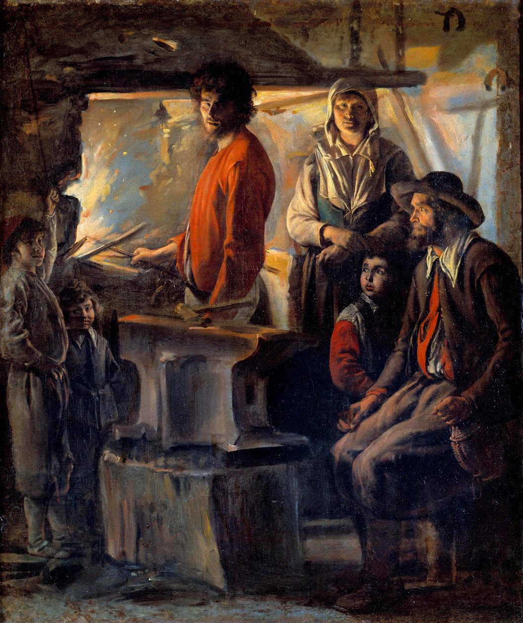 Der Schmied in seiner Schmiede von Louis le Nain