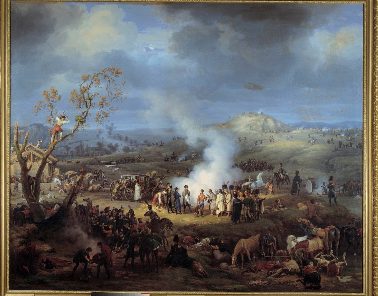 Biwak von Napoleon I. am Vorabend der Schlacht von Austerlitz am 1. Dezember 1805 von Louis Lejeune