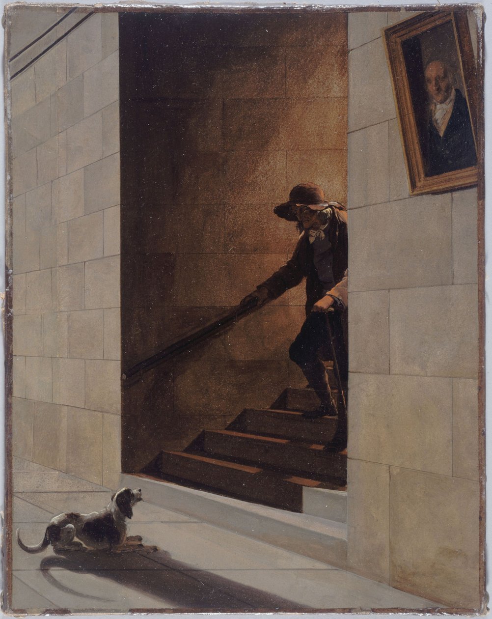 Der Abstieg über die Treppe von Louis Leopold Boilly