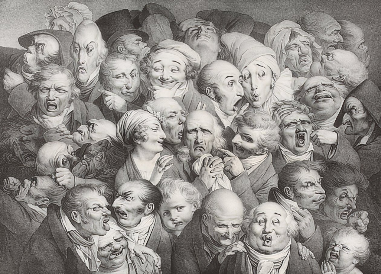 35 verschiedene Köpfe von Louis Leopold Boilly