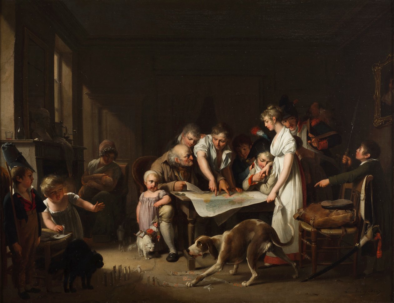Das Vorlesen des Bulletins der Großen Armee von Louis Leopold Boilly