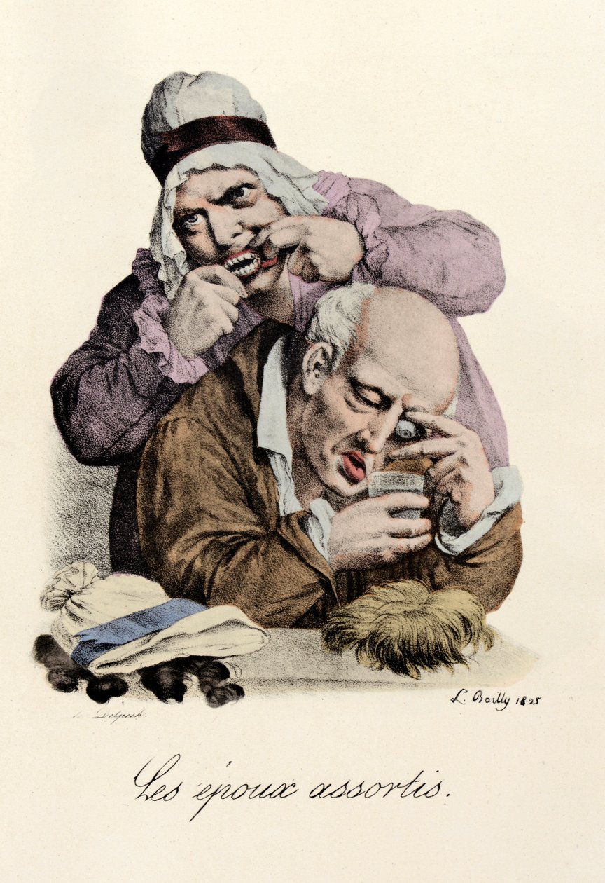Die verschiedenen Spulen, Gravur von Louis-Leopold Boilly von Louis Leopold Boilly