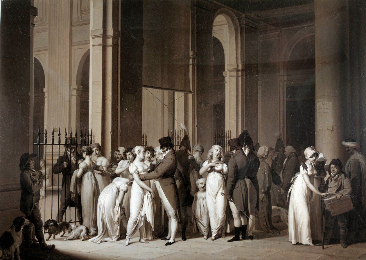 Die Galerien des Königspalastes von Louis Leopold Boilly