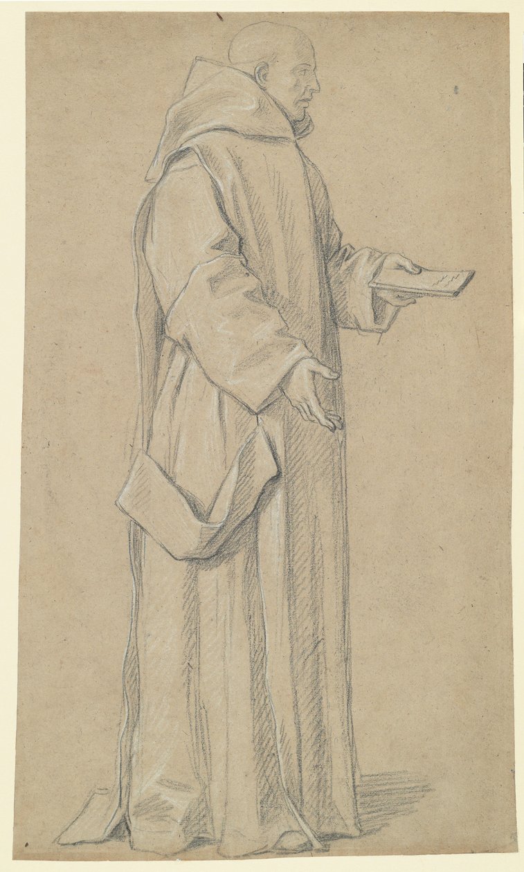 Stehender Mönch (recto) von Louis Licherie de Beurie
