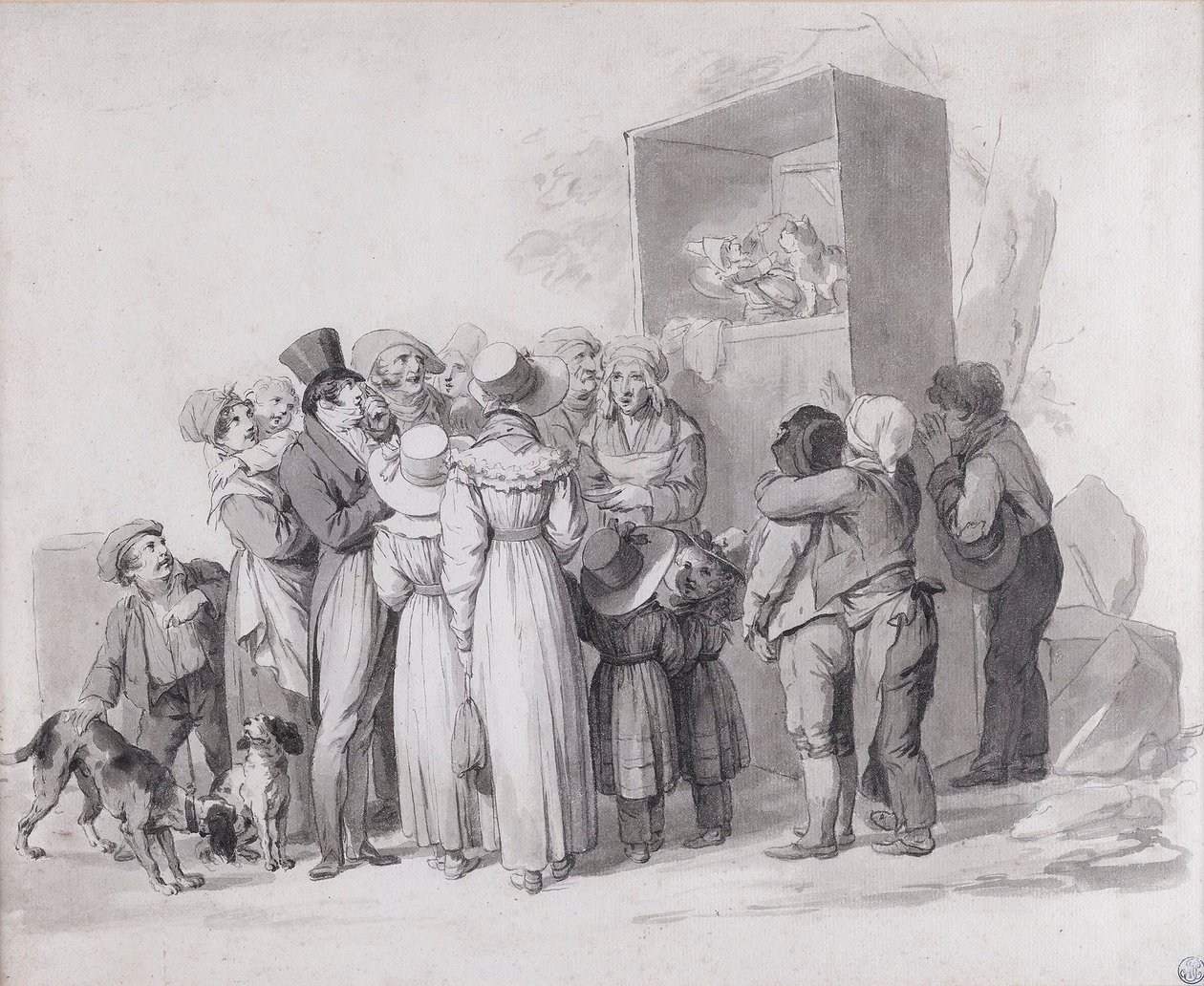 Louis-Léopold Boilly - Die arme Katze (Skizze) von Louis Leopold Boilly