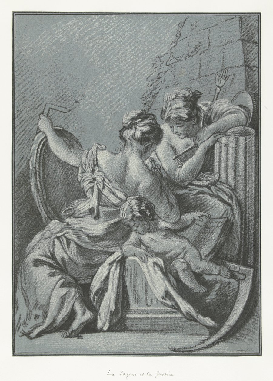 Die Weisheit und die Gerechtigkeit von Louis Marin Bonnet