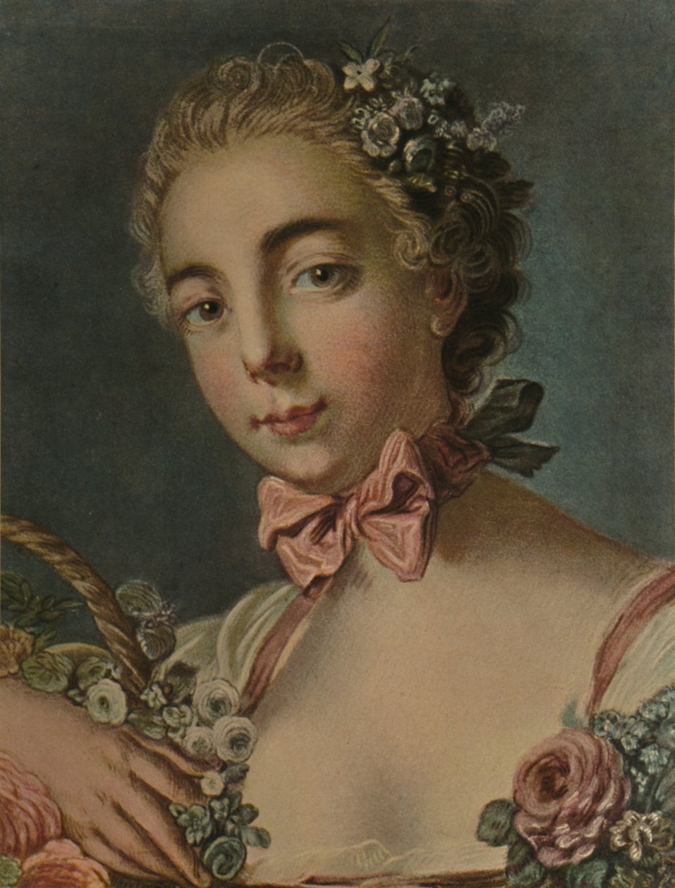 La Tête De Flore Madame Deshayes, 1769, 1913 von Louis Marin Bonnet