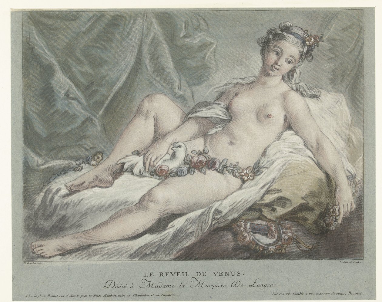 Venus erwacht von Louis Marin Bonnet